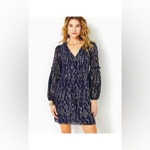 Lilly Pulitzer Cleme dress 14 in True Navy